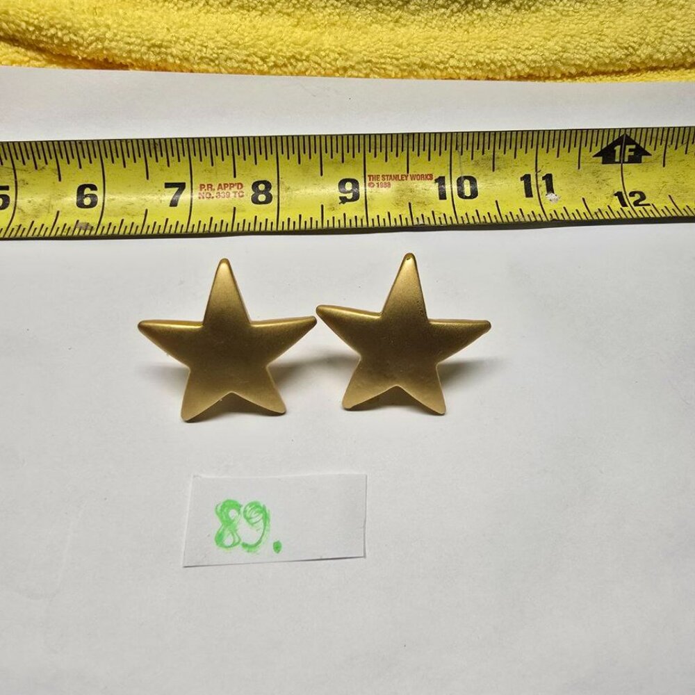 Clip Earrings Gold Star [89]